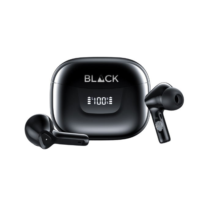BLACK BassBuds True Wireless (TWS) Earbuds with Mic, Upto 30H Playtime, 1 Yr Warranty BLACK BassBuds True Wireless (TWS) Earbuds with Mic, Upto 30H Playtime, 1 Yr Warranty